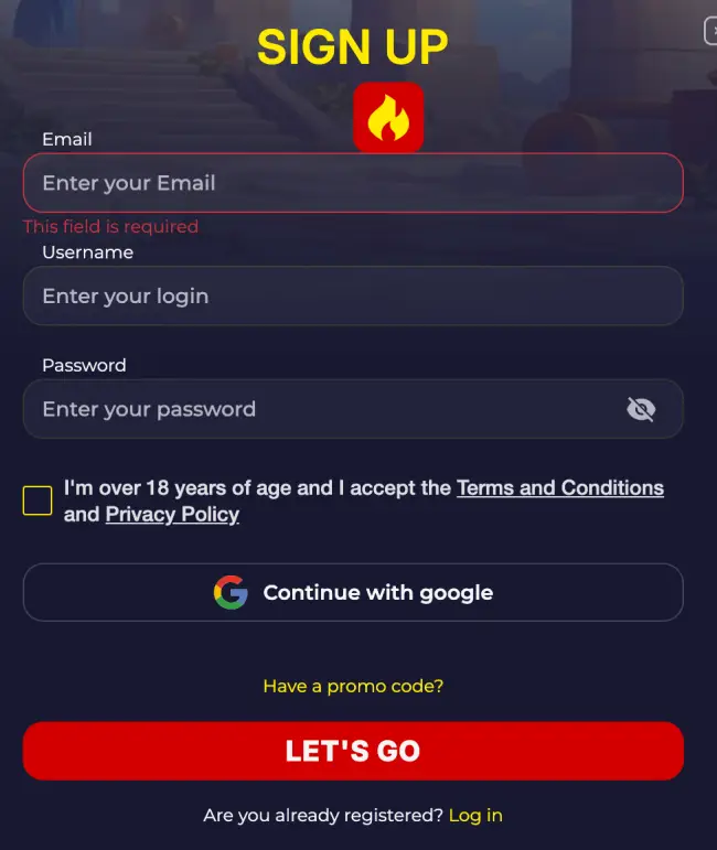 Slota Casino Registration