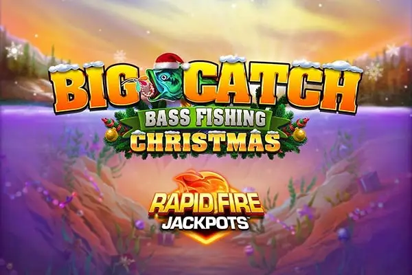 Big Catch Bass Fishing Christmas Rapid Fire Jackpots Logo