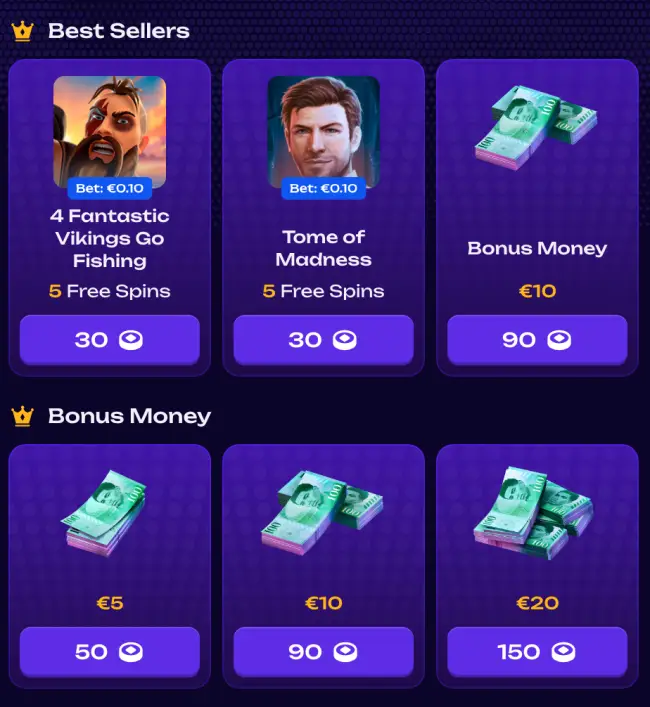 x3Bet Casino Bonus Store