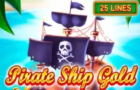 Pirate Ship Gold Logo