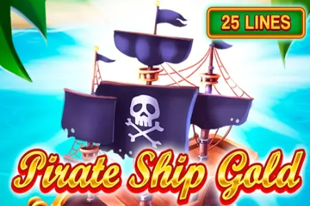 Pirate Ship Gold Logo