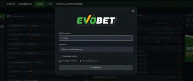 evobet-anmelden