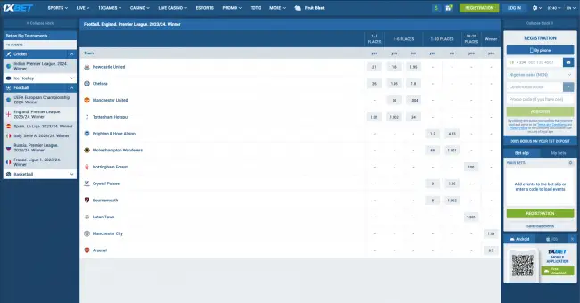1xbet Sportsbetting Bonus