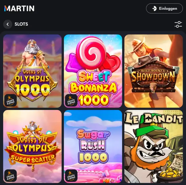 Martin Casino Test