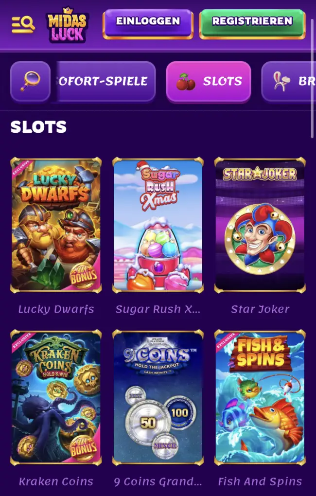 Midas Luck Casino Test