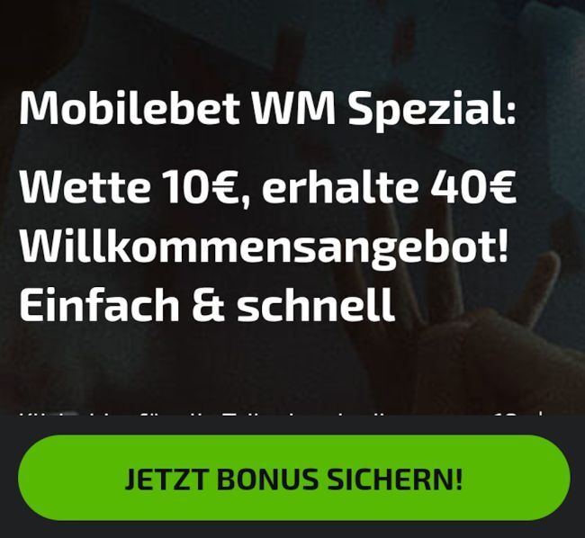Mobilebet WM Spezial Bonus