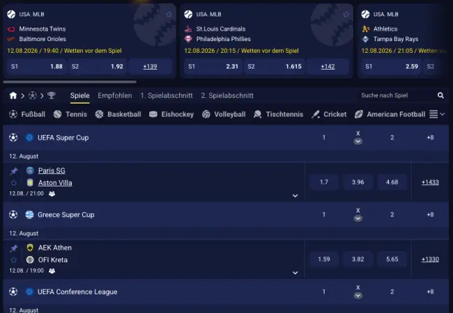 Playbaze Sport Test