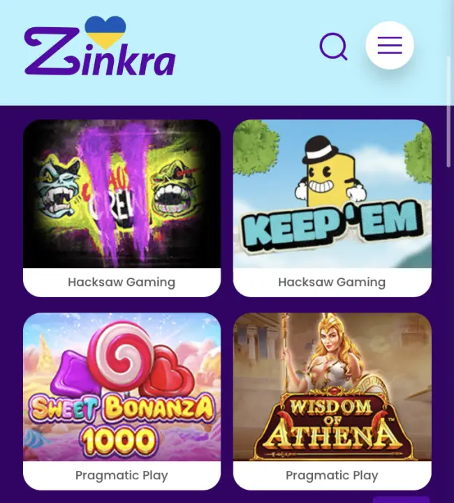 Zinkra Casino Test