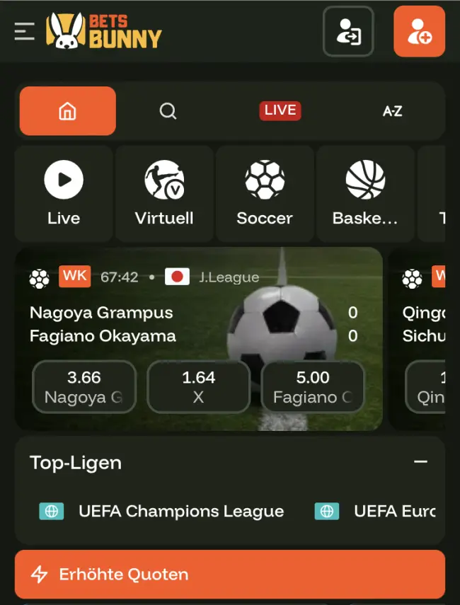Bets Bunny Sportwetten Test