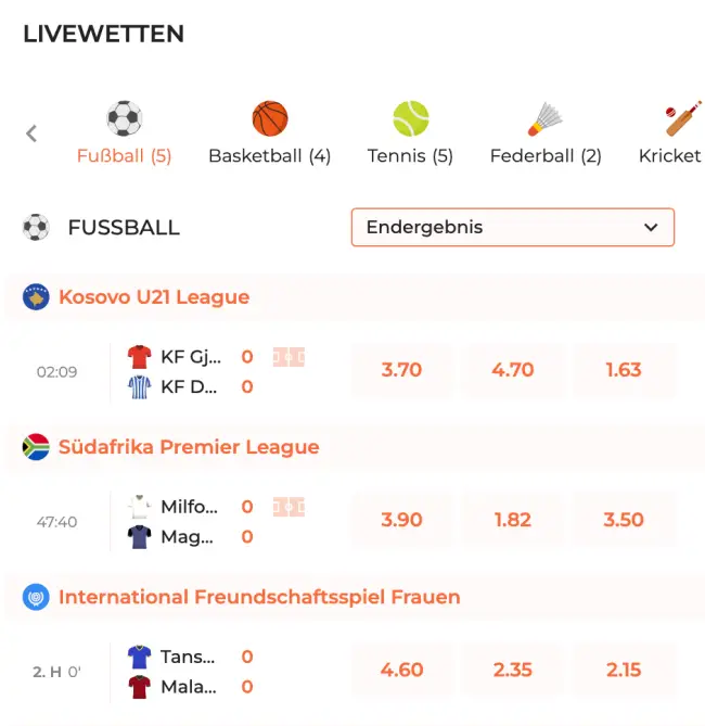 Spininio Sport Test