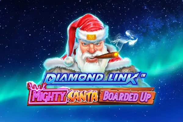 Diamond Link Mighty Santa: Boarded Up Logo