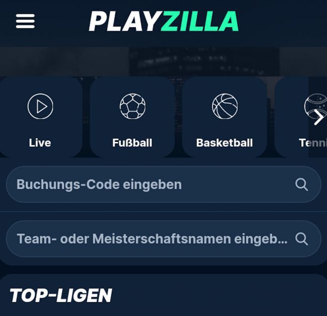PlayZilla Sportwetten-Anbieter