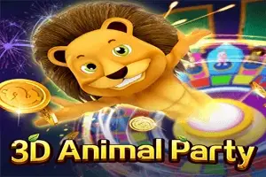 3D Animal Party Logo