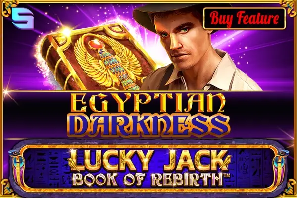 Lucky Jack Book of Rebirth Egyptian Darkness Logo