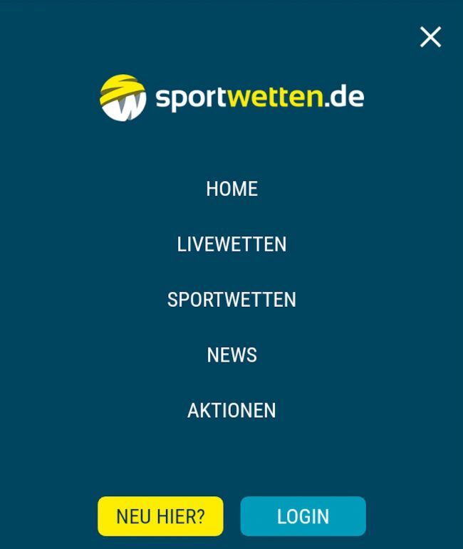 Sportwetten.de mobile Version
