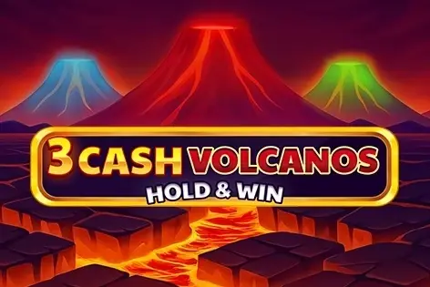3 Cash Volcanos: Hold & Win Logo