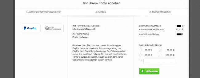 Tipico PayPal Auszahlung