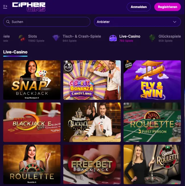 Cipherwins Casino Test