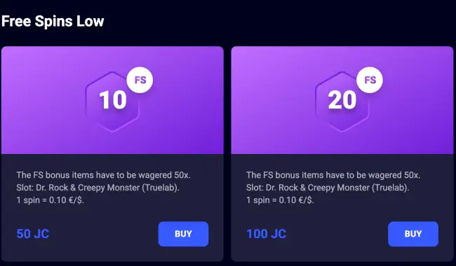 Jet4bet Casino Bonus Shop