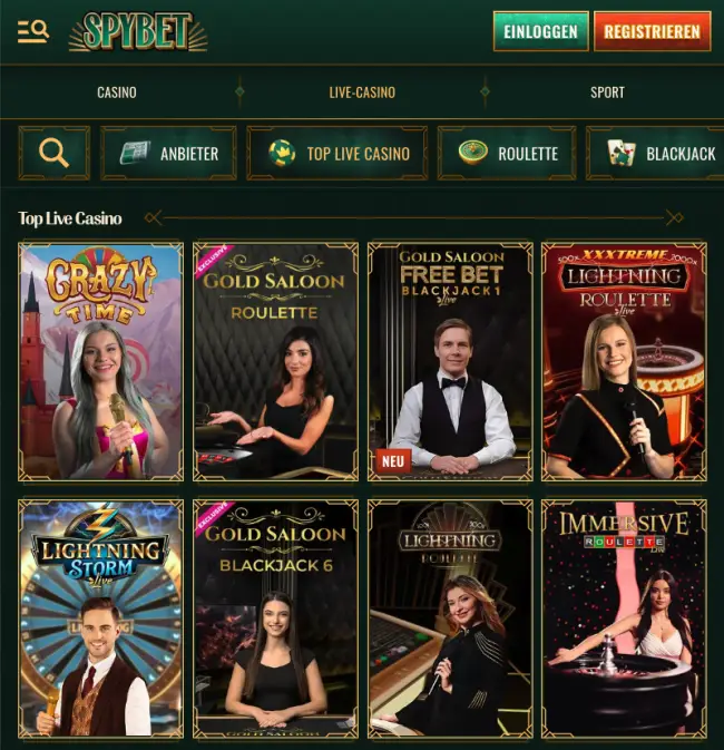 Spybet Casino Test