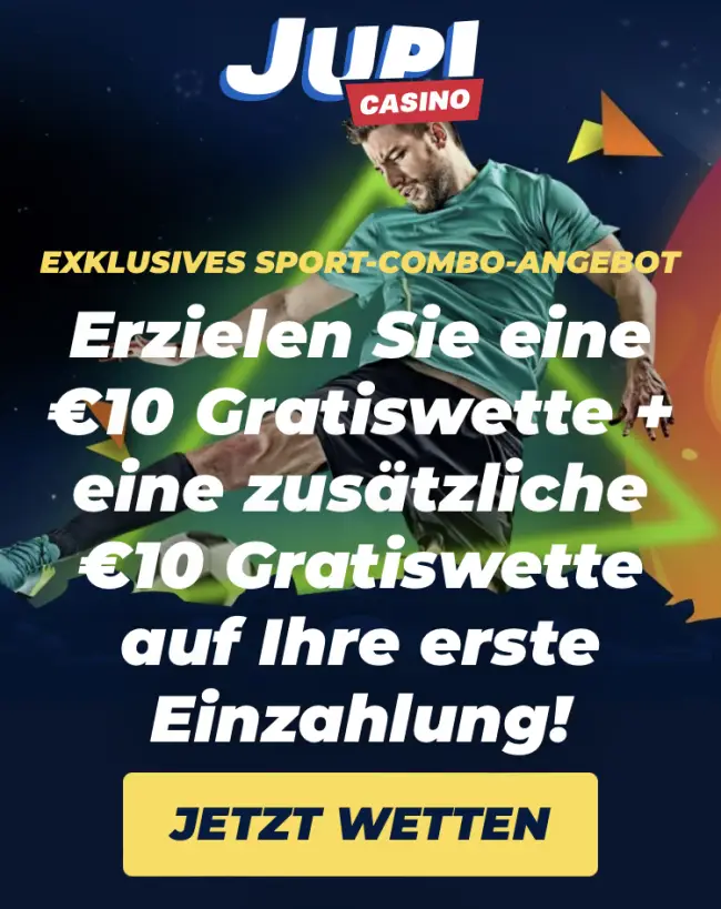 € 10 Gratiswette Jupi Casino