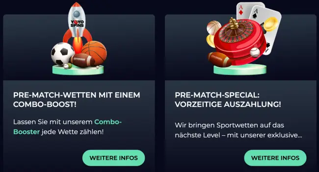 YoyoSpins Sport Test