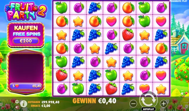 Fruit Party 2: Bewährter Slot mit zusätzlichen Funktionen