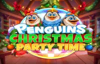 Penguins Christmas Party Time Logo