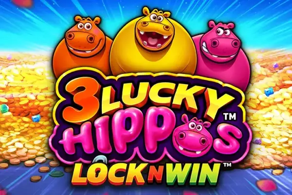 3 Lucky Hippos Logo