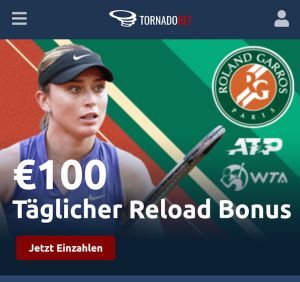 Tornadobet € 100 Reload Bonus