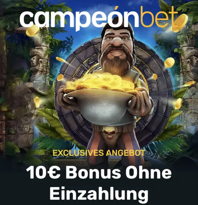 Campeonbet Casino Bonus ohne Einzahlung