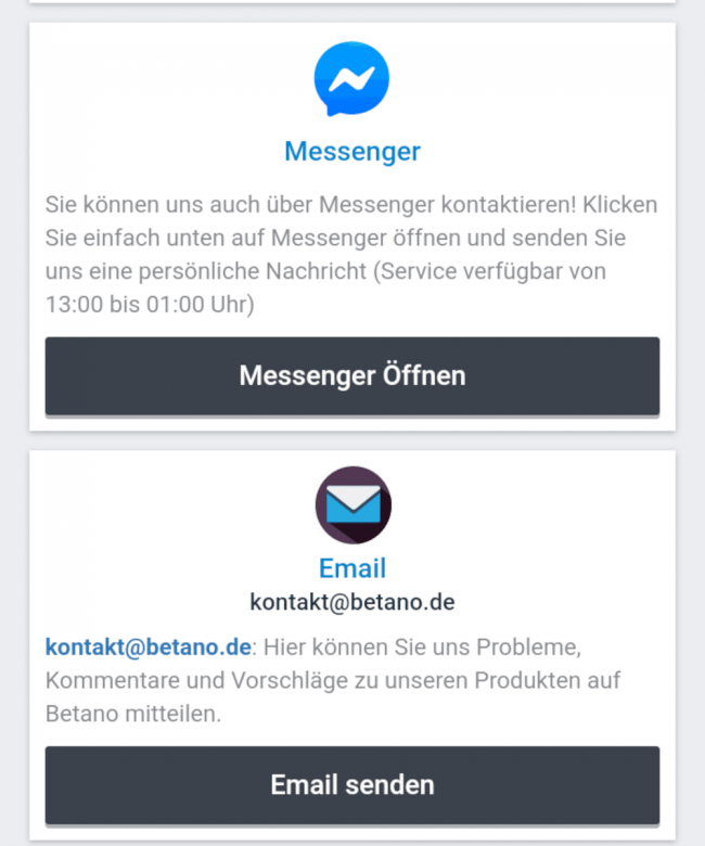 Auch über den Facebook-Dienst Messenger kann man den Kundenservice nutzen