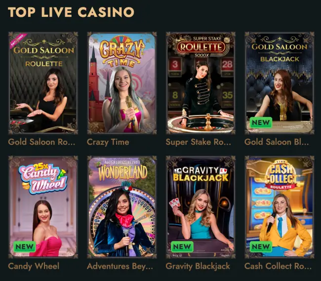 Herospin Casino Live Casino