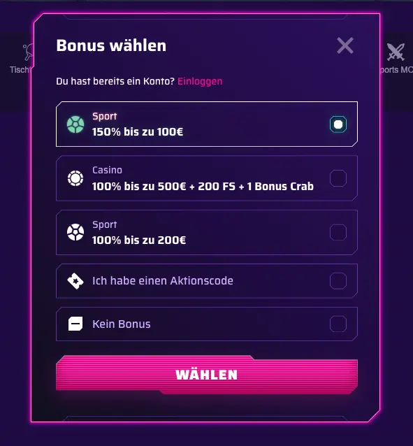 Roby Sport Bonus