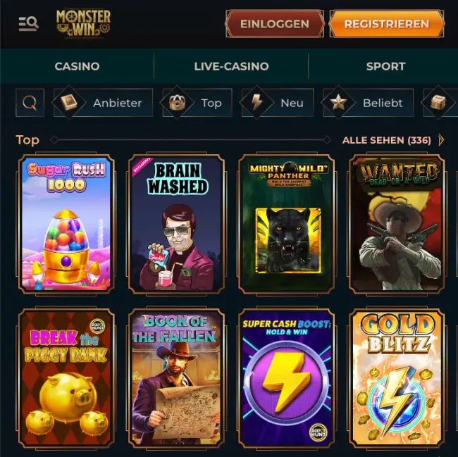 Monsterwin Casino Test