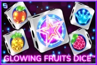 Glowing Fruits Dice Logo