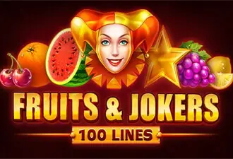 Fruits & Jokers: 100 Lines Logo