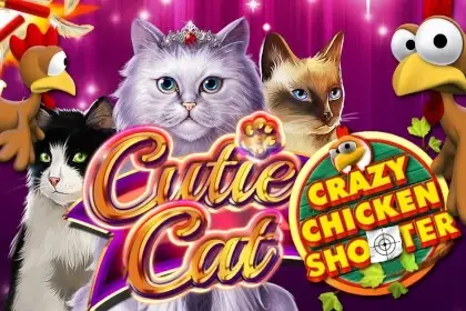 Cutie Cat Crazy Chicken Shooter Logo