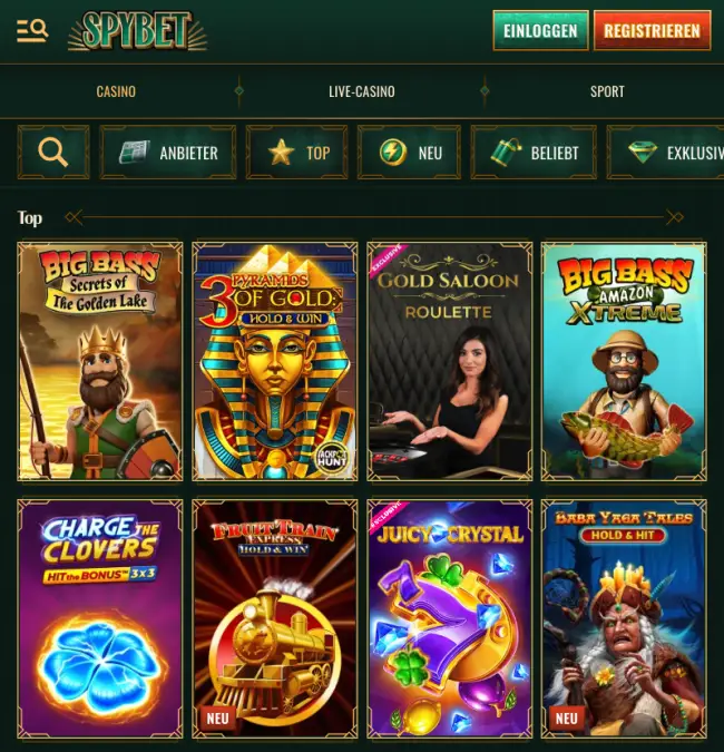 Spybet Casino Test