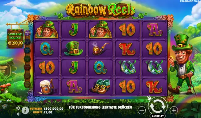 Rainbow Reels ein farbenfroher Slot von Pragmatic Play