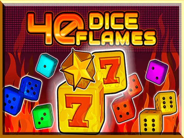 40 Dice Flames Logo