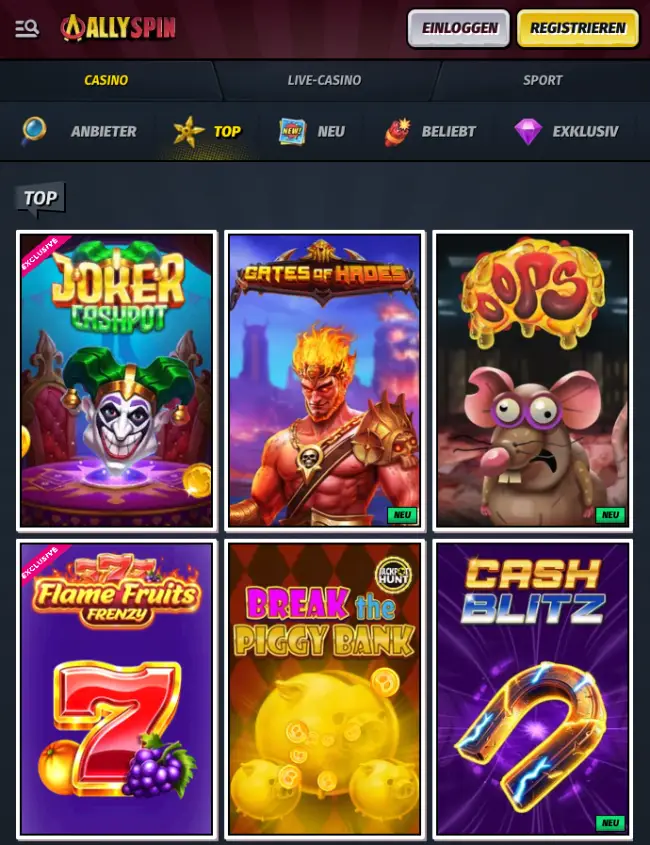 Allyspin Casino Test