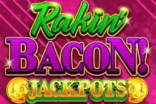 Rakin' Bacon Jackpots Bonus Wheel Logo