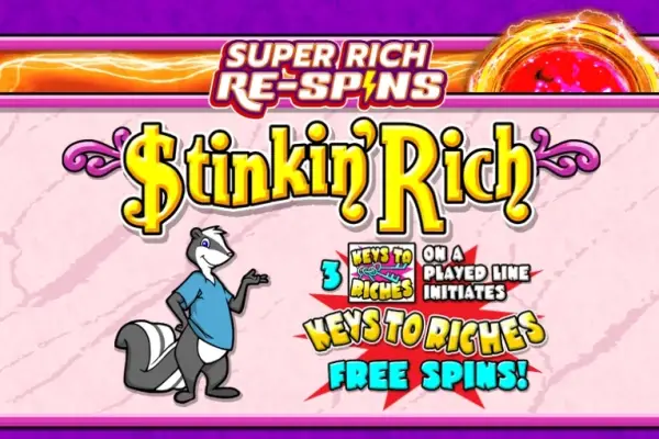 Stinkin' Rich Super Rich Re-Spins Logo