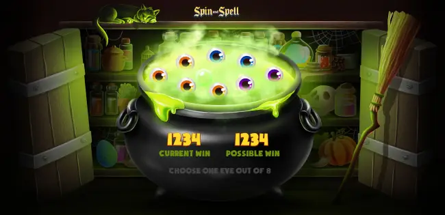 Das Bonusgame bei Spin and Spell