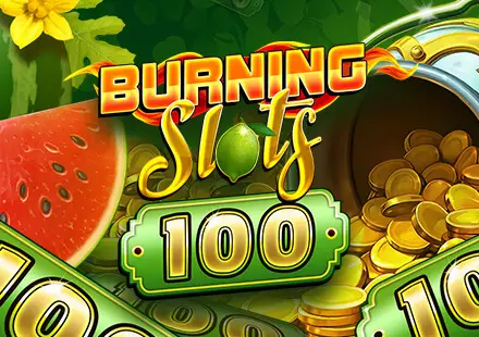 Burning Slots 100 Logo