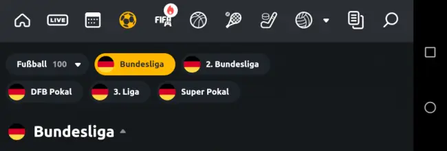 Alle Profiligen, DFB Pokal und Supercup - der deutsche Fußball ist gut vertreten.