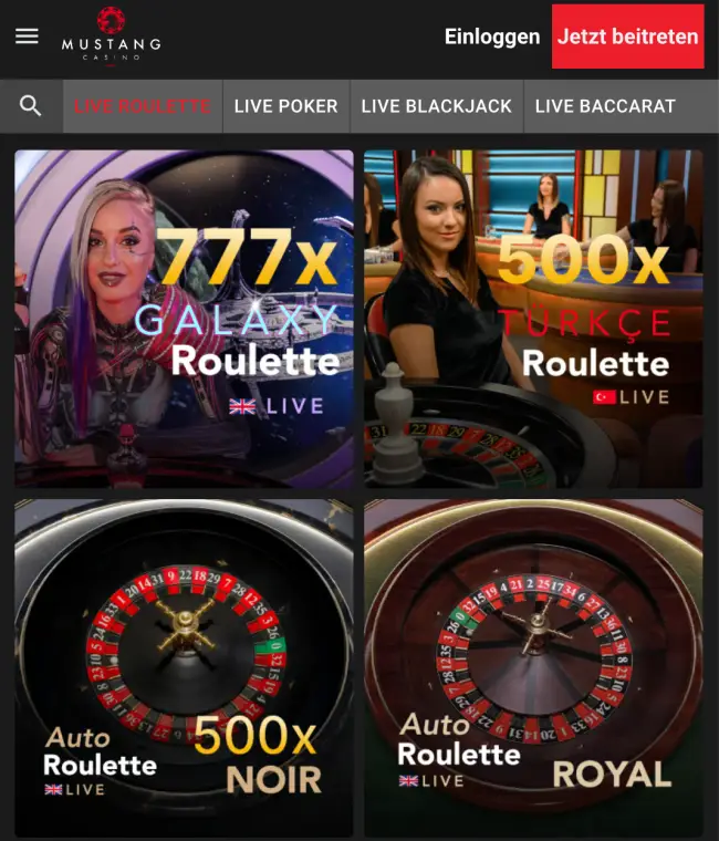 Mustang Casino Live