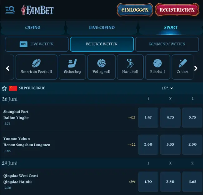 Fambet Sportwetten Test