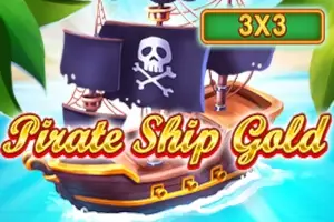 Pirate Ship Gold 3x3 Logo